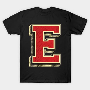 EPIC Letter E ✪ Vintage Retro font style perfect gift for a birthday T-Shirt